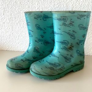 Dinosaur rainboots 10c